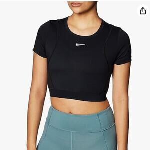 Nike Pro AeroAdapt Women Crop Top CJ3586-010 Size XXL workout gym activewear NEW